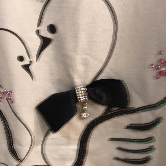 ⚡️FINAL PRICE⚡️ Moschino/Love Moschino Swans Top - Picture 4 of 13